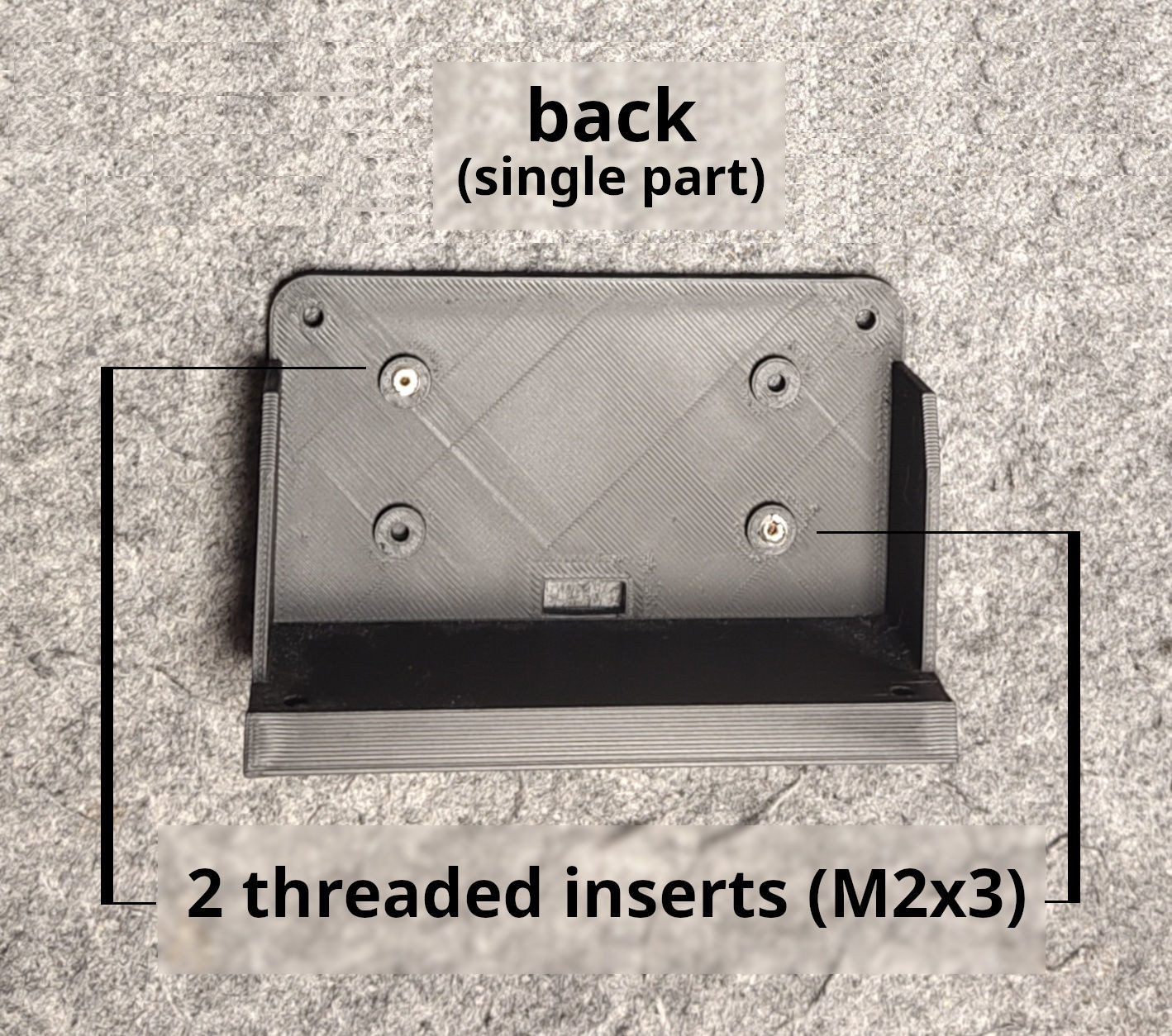Threaded inserts and glue
